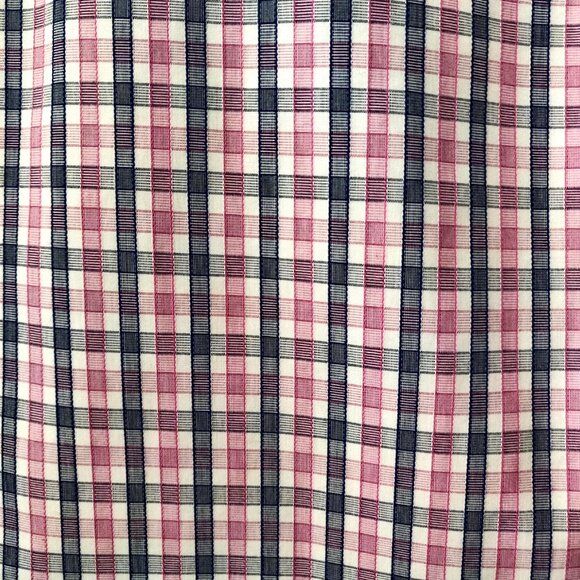 Untuckit Mens Size S Pink Blue Check Plaid Wrinkle Free Long Sleeve Button Shirt - Picture 6 of 9